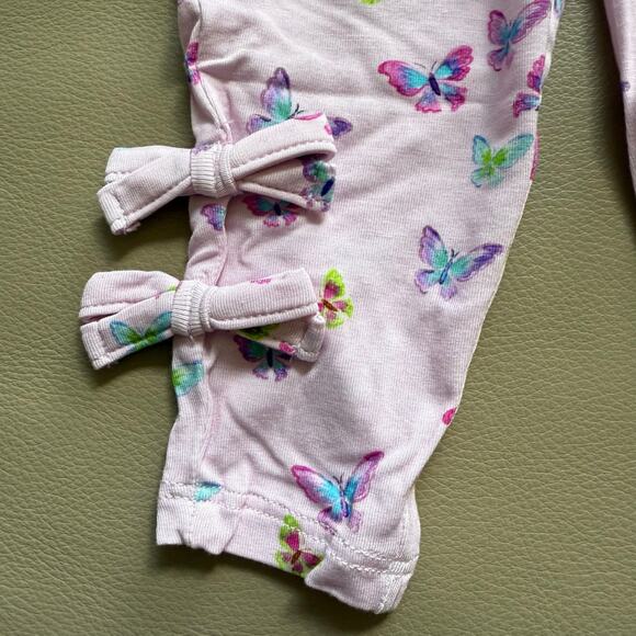 NWT - Posh Peanut - Flutterby Bow Leggings - Girls - Size 3-6M - Picture 2 of 9